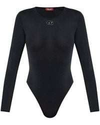 DIESEL - Oval D Cut Out Logo Bodysuit - Lyst