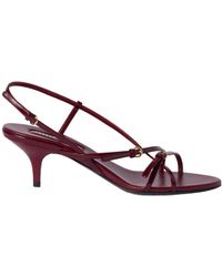 Miu Miu - 55Mm Patent Leather Sandals - Lyst