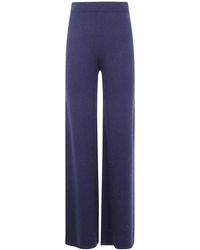 Twinset - Ribbed Knit Wide-Leg Pants - Lyst