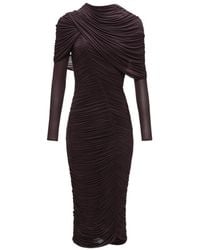 Magda Butrym - Draped Cape Midi Dress - Lyst