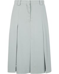 N°21 - Pleated Midi Skirt - Lyst