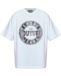 Versace Jeans Couture - Couture Logo Printed Crewneck T-Shirt - Lyst