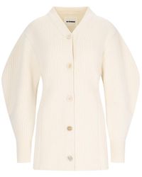 Jil Sander - V-Neck Knitted Cardigan - Lyst