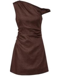 SIR. - One-Shoulder Linen Minidress - Lyst