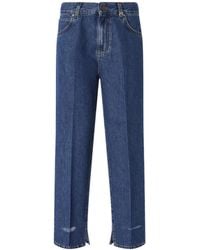 Pinko - Split-Hem Jeans - Lyst