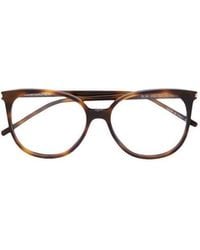 Saint Laurent - Eyewear Round Frame Glasses - Lyst
