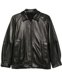 Salvatore Santoro - Button-Up Leather Jacket - Lyst