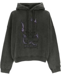 Acne Studios - Graphic Printed Drawstring Hoodie - Lyst