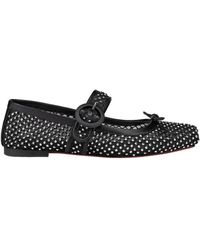 Christian Louboutin - Mamastrapitina Bow Detailed Flat Shoes - Lyst