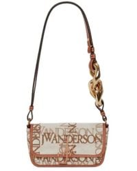 JW Anderson - Jw Anderson Chain Anchor Logo Plaque Crossbody Bag - Lyst