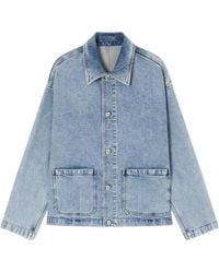 Emporio Armani - Icon Stretch Drill Jacket - Lyst