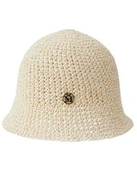 Maison Michel - Logo Plaque Woven Bucket Hat - Lyst