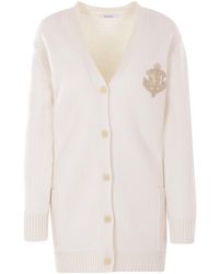 Max Mara - Ravello V-Neck Button-Up Cardigan - Lyst