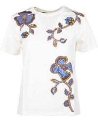 Weekend by Maxmara - Pantera Floral Printed Crewneck T-Shirt - Lyst