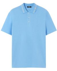Versace - Medusa-Embroidered Short-Sleeved Polo Shirt - Lyst