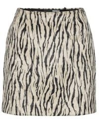 ROTATE BIRGER CHRISTENSEN - Zebra Print Skirt - Lyst