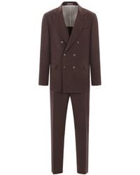 Brunello Cucinelli - Double Breasted Two-Piece Tailored Suit - Lyst