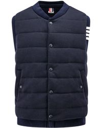Thom Browne - 4-Bar Down Gilet - Lyst