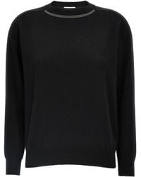 Brunello Cucinelli - Crew Neck Long-Sleeved Knitwear - Lyst