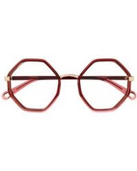 Chloé - Chloé Eyewear Hexagonal-Frame Glasses - Lyst