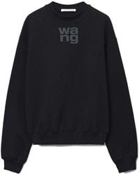 Alexander Wang - T By Logo Printed Crewneck Sweatshirt - Lyst