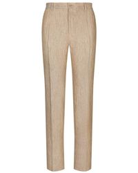Dolce & Gabbana - Classic Linen Pants - Lyst