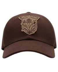 Burberry - Thistle Shield Gabardine Baseball Cap - Lyst