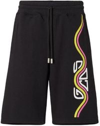Gcds - Logo Printed Drawstring Bermuda Shorts - Lyst