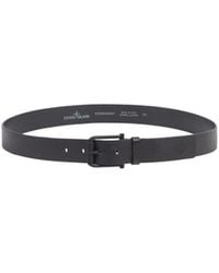 Stone Island - Textured Leather Belt - Lyst