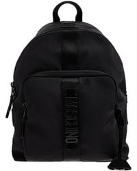 Moschino - Logo Detailed Zipped Backpack - Lyst