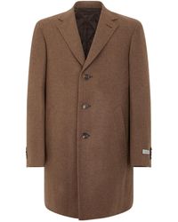 Canali - Single-Breasted Long Coat - Lyst
