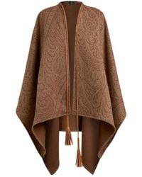 Etro - Paisley Jacquard Poncho - Lyst