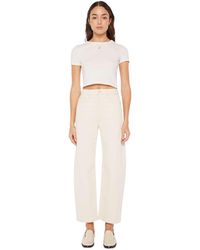 Mother - The Half Pipe Ankle Wide-Leg Jeans - Lyst