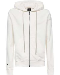 Rick Owens - X Champion Jasons Zip-Up Drawstring Hoodie - Lyst