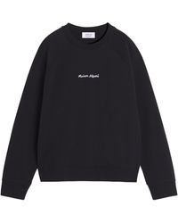 Maison Kitsuné - Maison Kitsuné Logo-Embroidered Crewneck Sweatshirt - Lyst