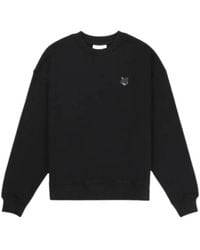 Maison Kitsuné - Bold Fox Head Patch Comfort Sweatshirt - Lyst