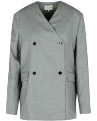 Loulou de Saison - V-Neck Suit Jacket - Lyst