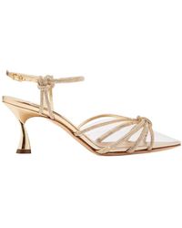 Casadei - Logo Sandals - Lyst