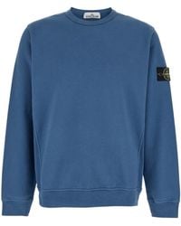 Stone Island - Compass Patch Crewneck Sweatshirt - Lyst