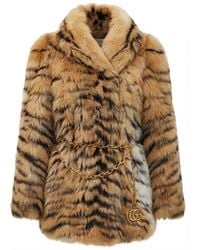 Gucci - Smooth Long Shearling Coat - Lyst