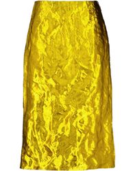 Gabriela Hearst - Manuela Metallic-Effect Midi Skirt - Lyst
