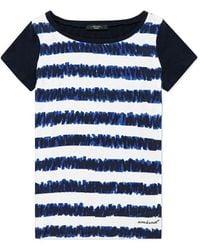 Weekend by Maxmara - Round Collar Printed T-Shirt - Lyst