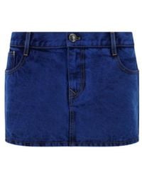 Vivienne Westwood - Foam Mini Denim Skirt - Lyst