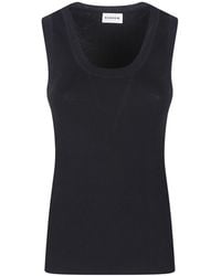 P.A.R.O.S.H. - Cipria26 Ribbed Tank Top - Lyst