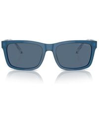 Emporio Armani - Rectangular Frame Sunglasses - Lyst