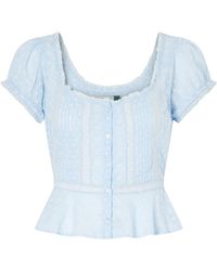 RIXO London - Short-Sleeved Top - Lyst