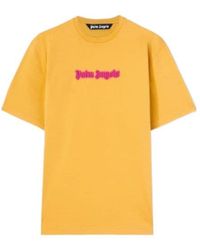 Palm Angels - Logo-Print Cotton T-Shirt - Lyst