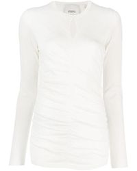 Isabel Marant - Gather Detailed Knitted Jumper - Lyst