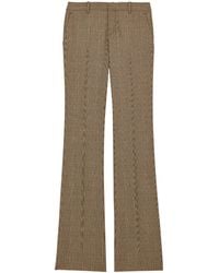 Saint Laurent - Low-Rise Flared Pants - Lyst
