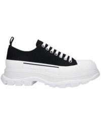 McQueen - Tread Sleek Lace-Up Sneakers - Lyst